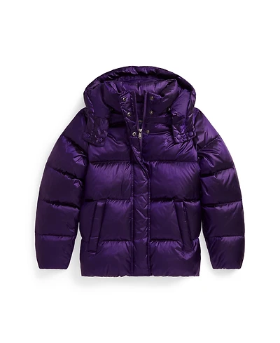 Polo Ralph Lauren Girls 7-16 Mock Neck Hooded Jacket
