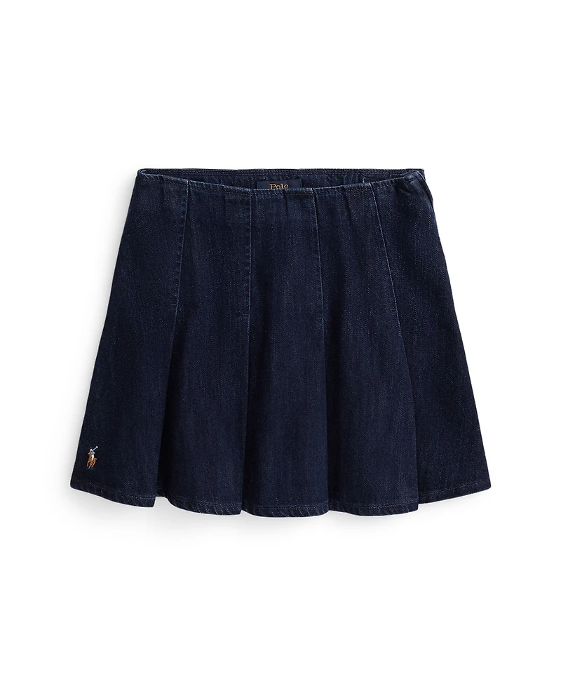 Polo Ralph Lauren Girls 7-16 Pleated Denim Skirt