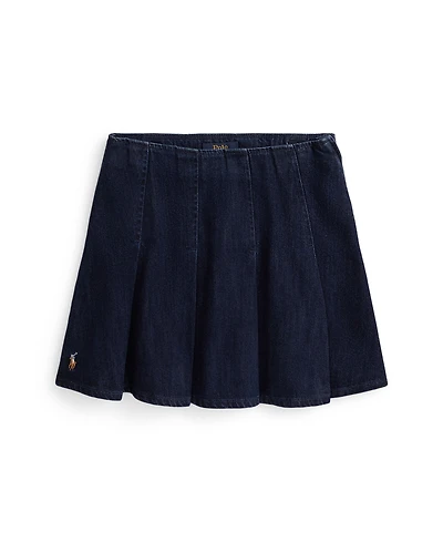 Polo Ralph Lauren Girls 7-16 Pleated Denim Skirt