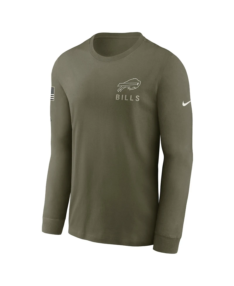 Nike Men's Olive Buffalo Bills 2025 Salute to Service Long Sleeve T-Shirt