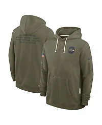 Nike Men's Olive Baltimore Ravens 2025 Salute to Service Dominant Force Pullover Hoodie