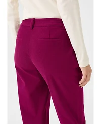 Olsen Women's Lisa Fit Straight Leg Cropped Cord Trouser