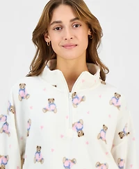 Hippie Rose Juniors' Polar Fleece Quarter-Zip Sweatshirt