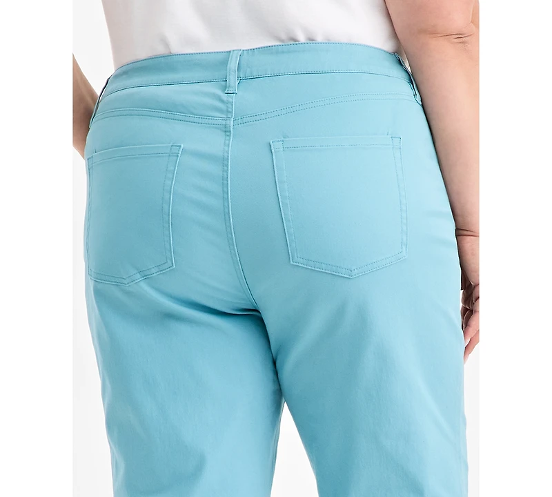 Style & Co Plus Curvy Roll-Cuff Capri Jeans, Created for Macy's