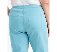 Style & Co Plus Curvy Roll-Cuff Capri Jeans, Created for Macy's