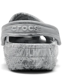 Crocs Big Kids Classic Watercolor Marble Clog Sandals from Finish Line