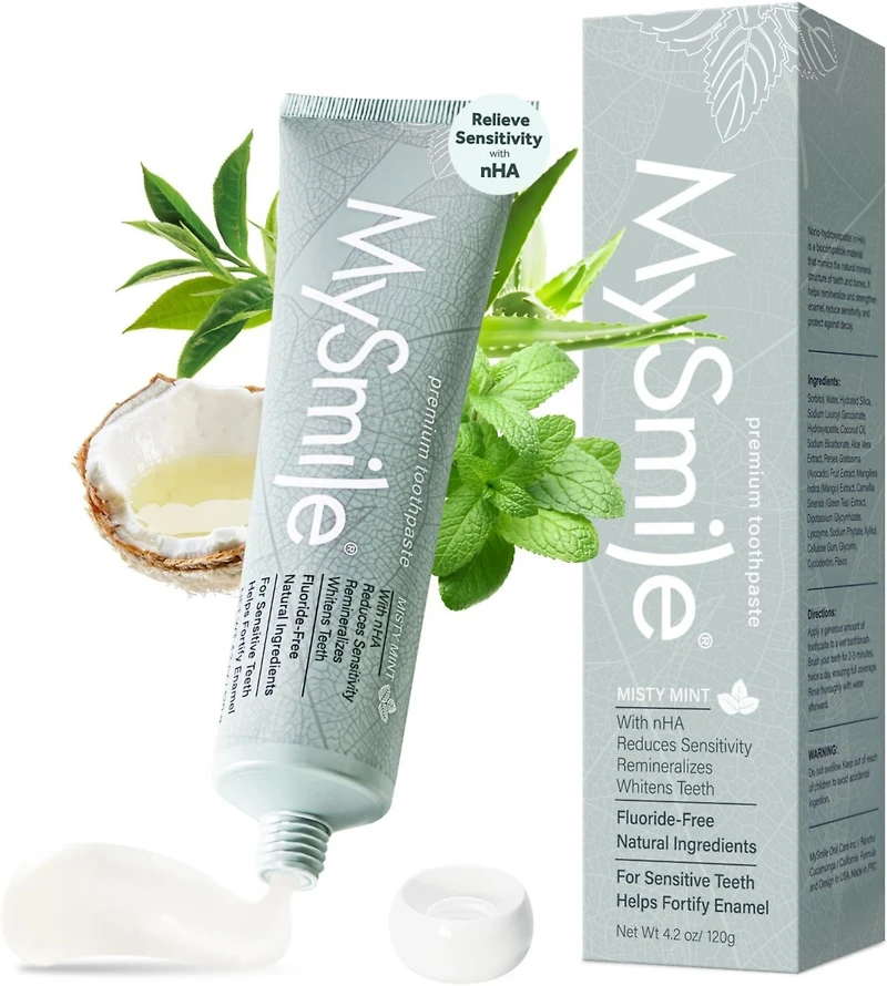 MySmile Nano-Hydroxyapatite Toothpaste for Sensitive Teeth