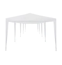 vidaXL Party tent White Pe roof Large Collapsible Party tent