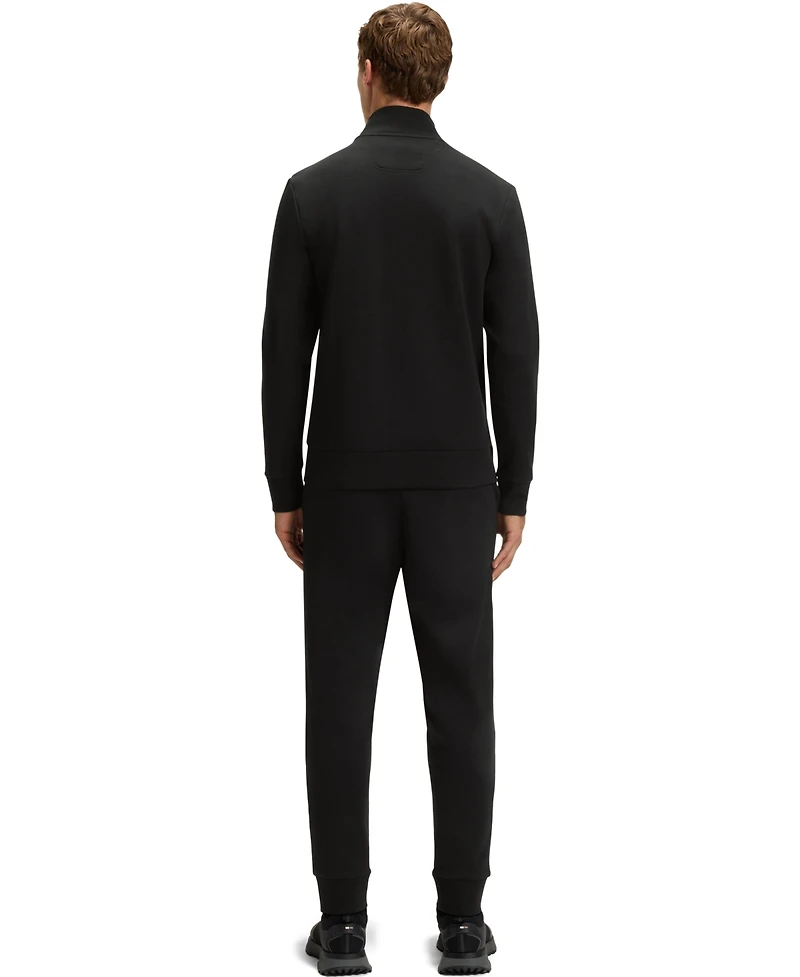 Boss by Hugo Men's Logo Print Zip-Up Sweatshirt