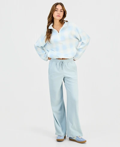 Hippie Rose Juniors' Polar Fleece High-Rise Pants