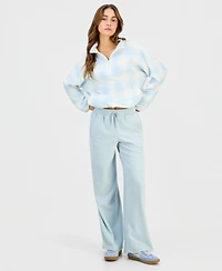 Hippie Rose Juniors' Polar Fleece High-Rise Pants