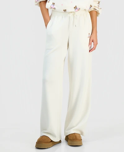 Hippie Rose Juniors' Polar Fleece High-Rise Pants