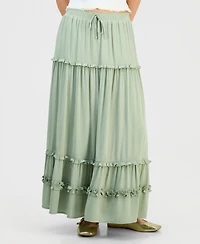 Celebrity Pink Juniors' Ruffle-Tier Maxi Skirt