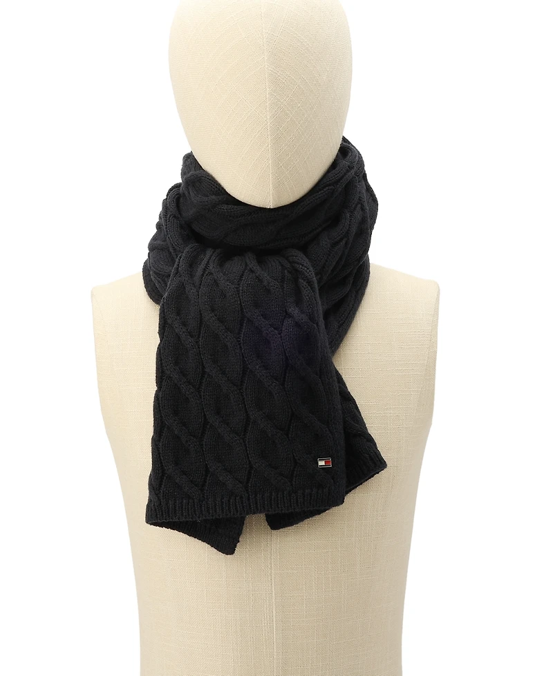 Tommy Hilfiger Men's Wide Cable Scarf