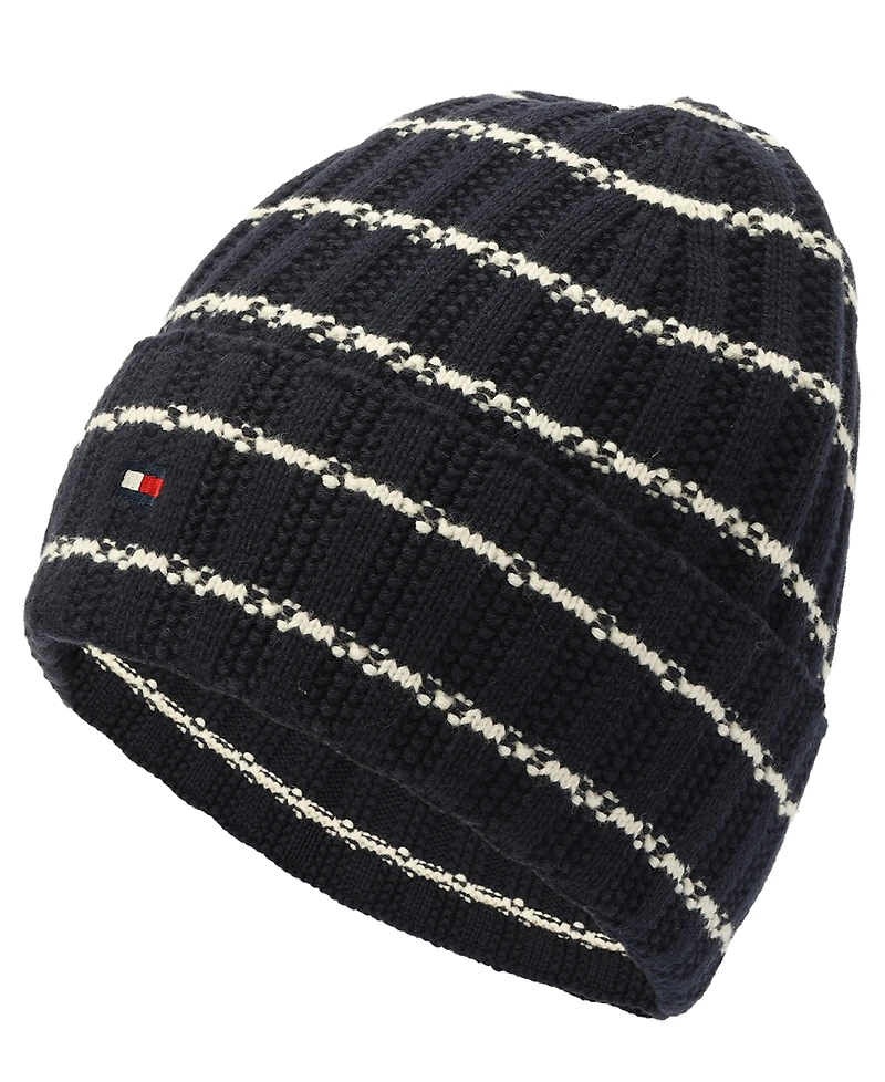 Tommy Hilfiger Men's Texture Rib Stripe Cuff Hat