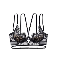 Lascana Women's Strappy Lace Push Up Bra