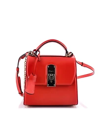 Pre-Owned Salvatore Ferragamo Small Boxyz Top Handle Bag Leather