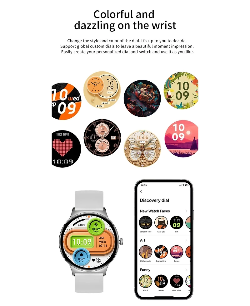 Ruxing Smart 1.43" Amoled Smart Watch for Women With Bluetooth Calling, Health Monitoring,Sport Modes, IP68