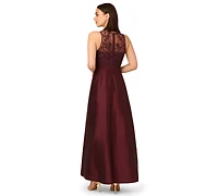 Adrianna Papell Women's Beaded Taffeta Ball Gown