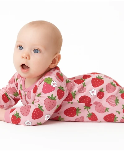 butterblu Baby Girls Scout 2-Way Zip Footed Sleep and Play Coveralls