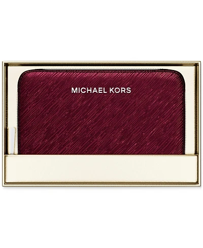 Michael Kors Women's Jet Set Small Zip Around Card Case
