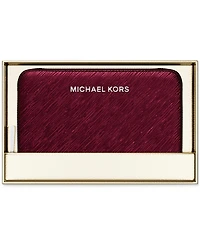 Michael Kors Women's Jet Set Small Zip Around Card Case
