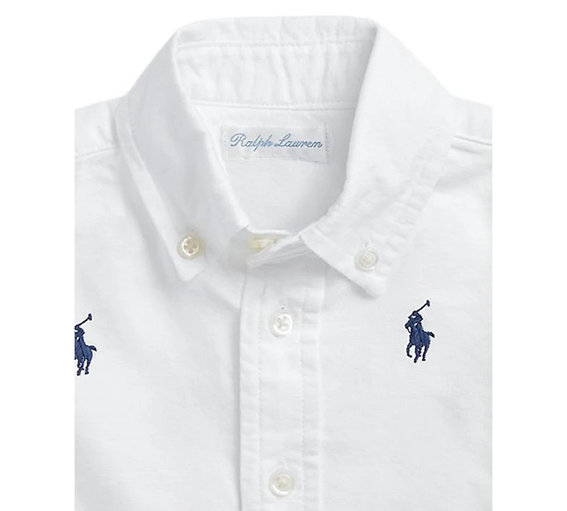 Polo Ralph Lauren Baby Boys Pony Oxford Short-Sleeve Shirt