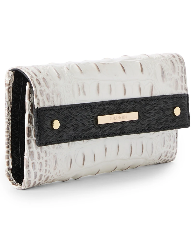 Brahmin Cordelia Minden Trifold Magnetic Snap Wallet