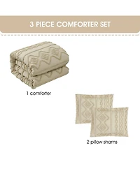 Stratford Park Aluma Geometric 3-Pc. Comforter Set