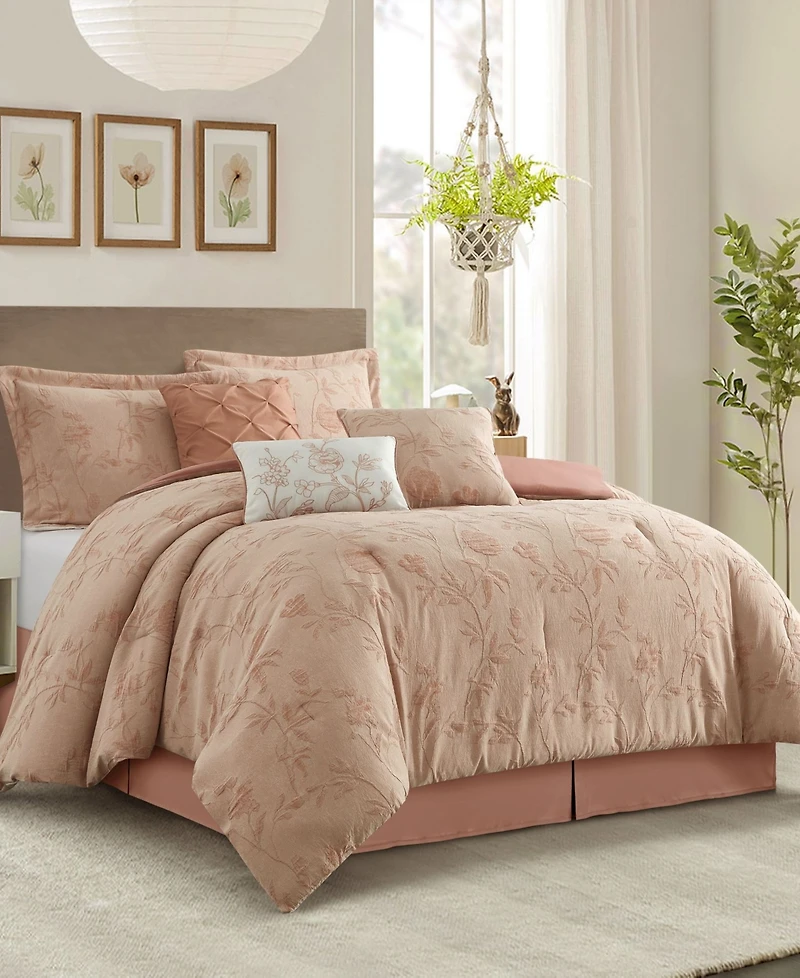 Stratford Park Kursia Floral 7-Pc. Comforter Set