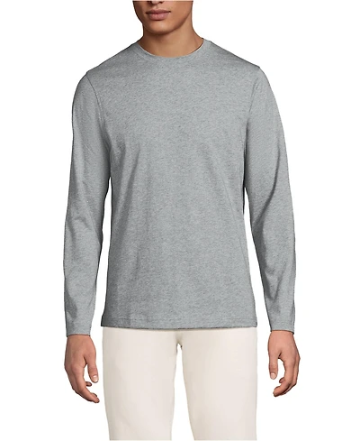 Lands' End Big & Tall Long Sleeve Cotton Supima Tee