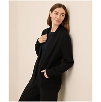Pact Women's Organic Cotton Airplane Short Drape Cardigan