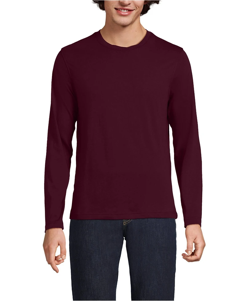 Lands' End Big & Tall Long Sleeve Cotton Supima Tee