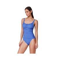 Profile by Gottex Women's Tutti Frutti Fashion Shirred Peasant One Piece