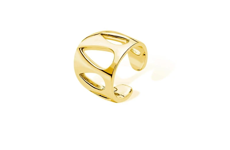 Petal Ear Cuff in Gold Vermeil