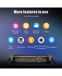 Ruxing Smart Smart watch Bluetooth Call Gps Multi System Positioning Sports Waterproof Health Monitor -Silver