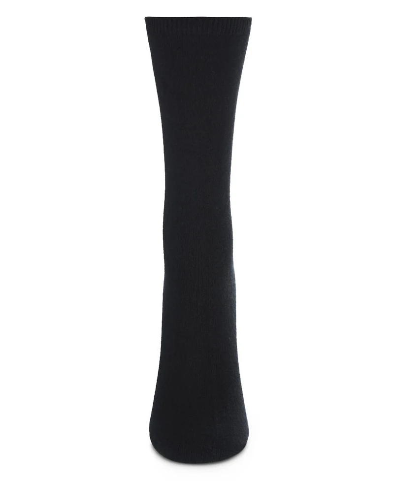 MeMoi Women's 2 Pair Pack Flat Crew Socks