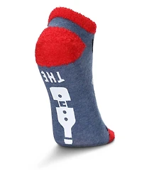 MeMoi Women's Tis The Season To Wine Low-Cut Non-Skid Socks