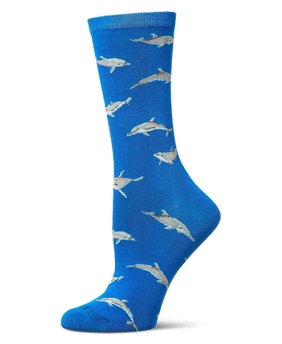 MeMoi Women's Dolphins Rayon from Crew Socks