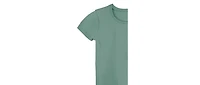 Mightly Toddler Girls Fair Trade Organic Cotton Ribbed Scoop Neck Tee