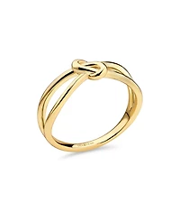Devata Love Knot Ring in Gold Plated Sterling Silver
