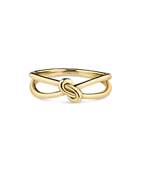 Devata Love Knot Ring in Gold Plated Sterling Silver