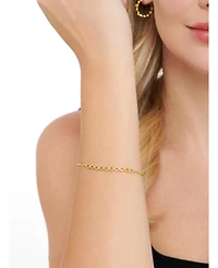 Devata Infinity Chain Bracelet in Gold Plated Sterling Silver, Adj 6.5/7.0/7.5 inch