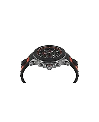 Plein Sport Mens Warrior Tech Chronograph Date Quartz Silicone Strap 47.5mm