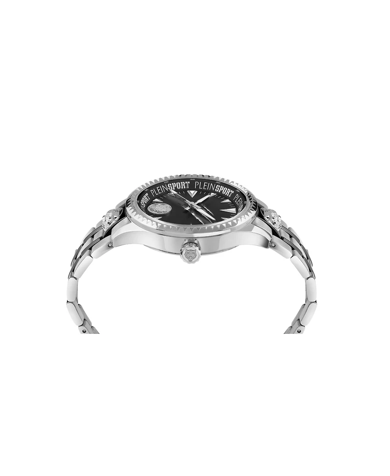 Plein Sport Mens Lineman 3 Hand Quartz Two Tone Bracelet 45mm