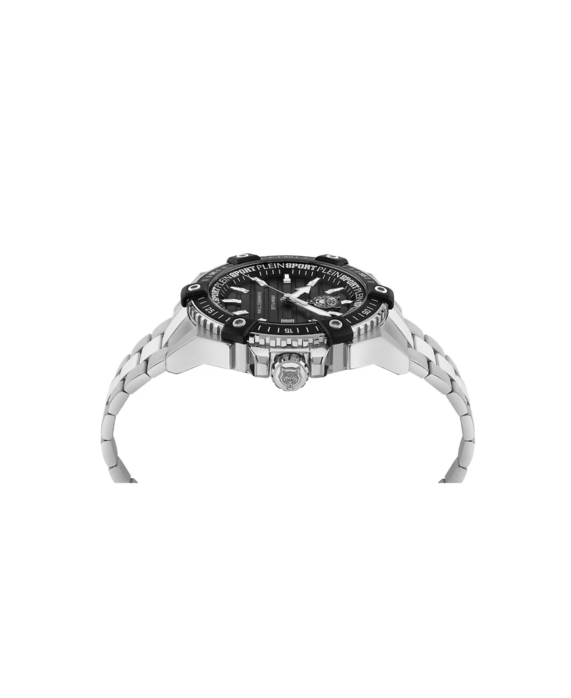 Plein Sport Mens Urban Pulse 3 Hand Date Quartz Stainless steel Bracelet 47MM