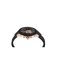 Plein Sport Mens City Rush 3 Hand Date Quartz Silicone Strap 45MM