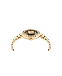 Plein Sport Womens Opium 2 Hand Quartz Ip Yellow Gold Bracelet 38MM