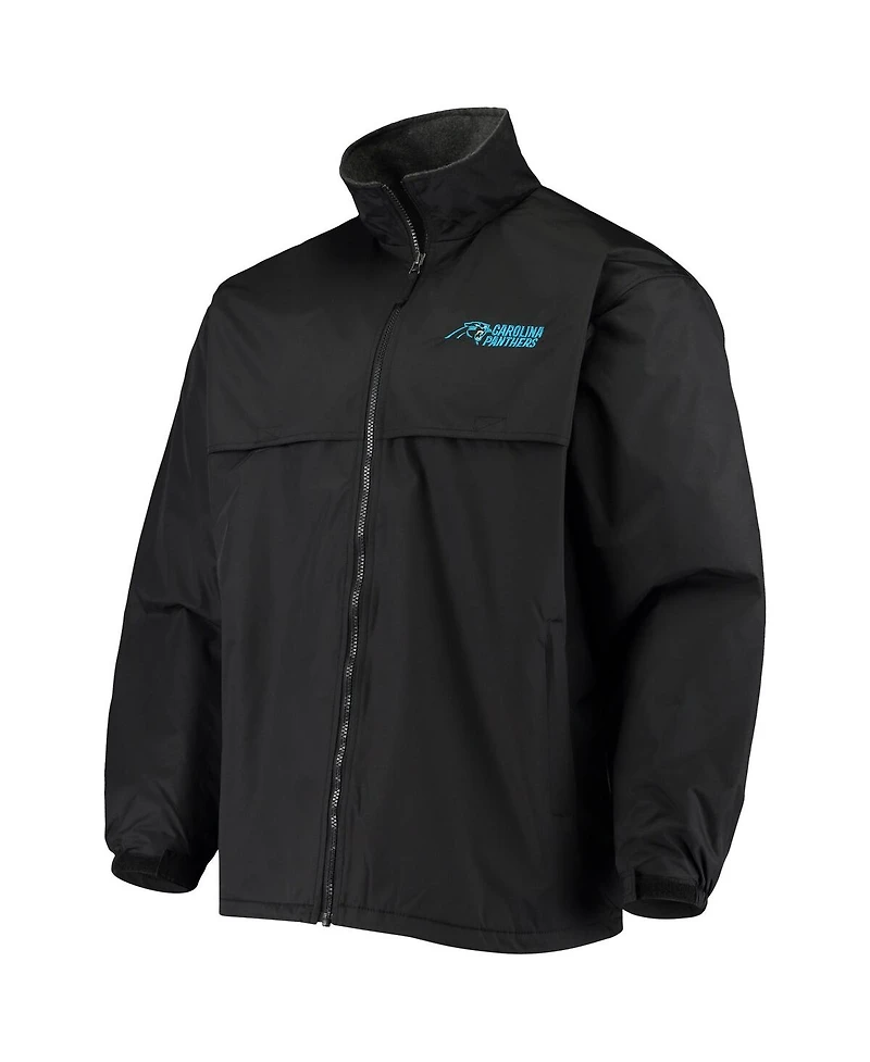Dunbrooke Men's Black Carolina Panthers Triumph Fleece Full-Zip Jacket