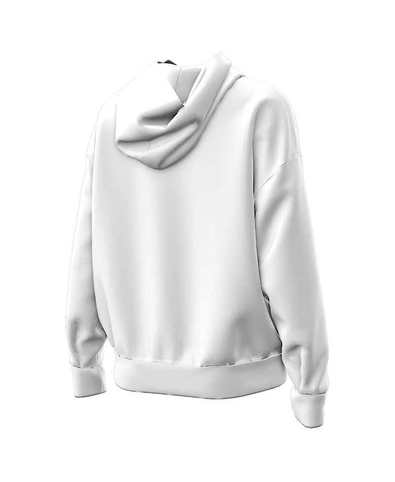 Under Armour Women's White Notre Dame Fighting Irish Leprechaun Icon Fleece Pullover Hoodie